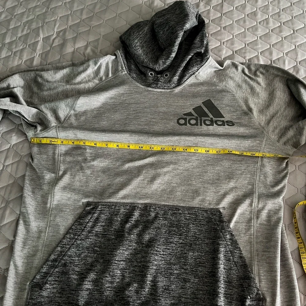 Adidas Gray Hoodie Large